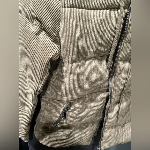 Sam Edelman Hooded corduroy Puffer Jacket XS - Picture 5 of 8